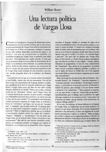 Una lectura política de Vargas Llosa