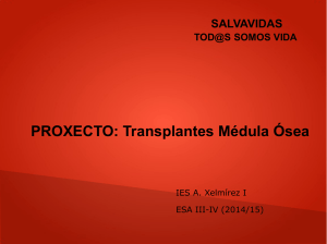PROXECTO: Transplantes Médula Ósea