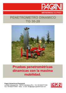 PENETROMETRO DINAMICO TG 30-20 Pruebas penetromètricas