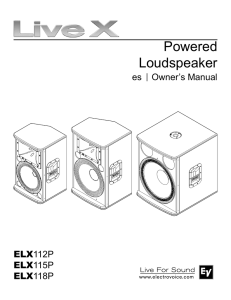 Powered Loudspeaker - Electro