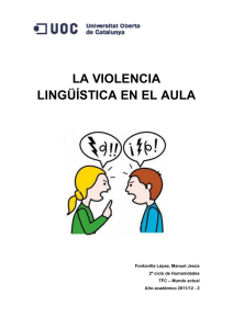 La violencia lingüística en el aula