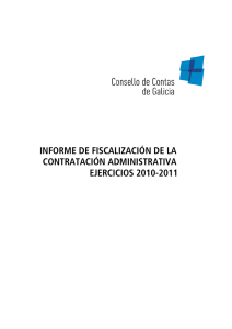 informe de fiscalización de la contratación administrativa ejercicios