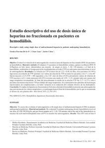v22n3 ao2 Estudio descriptivo de heparina en hemodiálisis.pmd