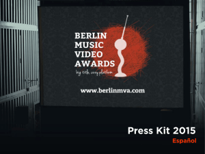 Press Kit 2015 - Berlin Music Video Awards