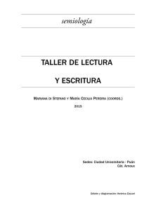 Cuadernillo de Taller - Página de la Cátedra UNESCO en Lectura y