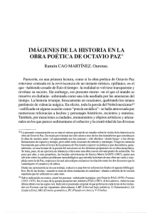 Imágenes de la historia en la obra poética de Octavio Paz