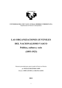 Las organizaciones juveniles del nacionalismo vasco