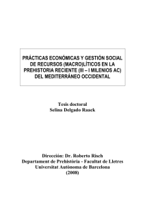 Prácticas económicas y gestión social de recursos