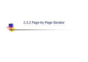 2.3.3 Page-by-Page Iterator