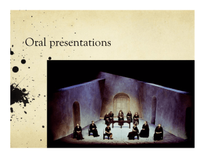 Oral presentations