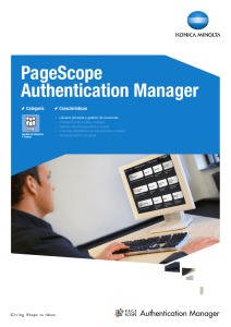 Catálogo PageScope Authentication Manager, PDF
