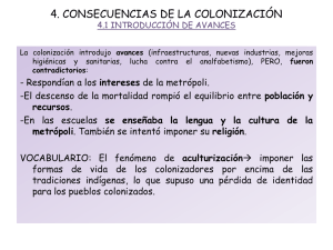 4. CONSECUENCIAS DE LA COLONIZACIÓN