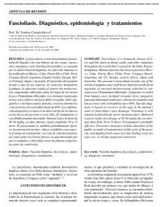 Fascioliasis. Diagnóstico, epidemiología y tratamientos
