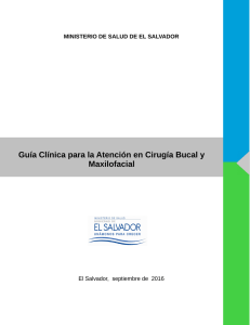 Guía Clínica para la Atención en Cirugía Bucal y Maxilofacial