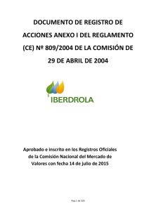 Documento de Registro de IBERDROLA, S.A.