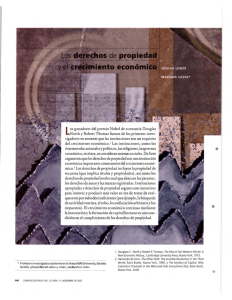 Los derechos de propiedad y el crecimiento económico