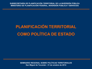 planificación territorial como política de estado