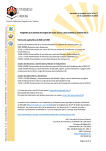 Programa de la Jornada - Universidad de Córdoba