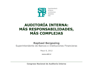 SBIF.cl - Auditoría Interna: más responsabilidades, más complejas