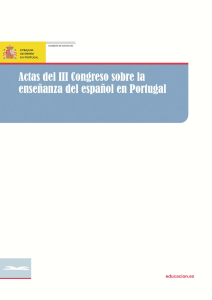 Actas III Congreso del Español - Ministerio de Educación, Cultura y