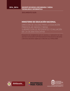 MINISTERIO DE EDUCACIÓN NACIONAL DIRECCIÓN DE
