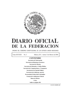 contenido - Diario Oficial de la Federación