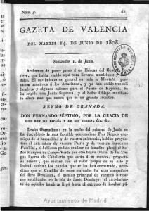 Gazeta de Valencia 1808.