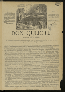 Don Quijote: periódico político satírico, prospecto.
