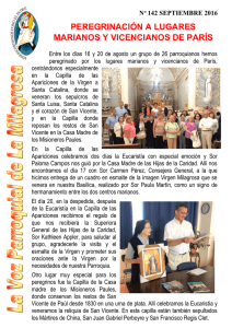 Triduo en honor de San Vicente de Paúl