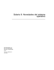 Solaris 8: Novedades del sistema operativo