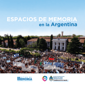 Espacios de Memoria en la Argentina. Catalogo web