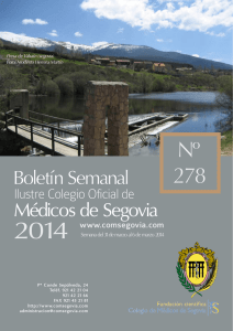Descargar Boletín Nº 278 - Ilustre Colegio Oficial de Médicos de