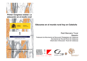 Diapositiva 1 - observatori de l`educació rural de catalunya