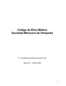 codigo etica SMO - Colegio Mexicano de Ortopedia