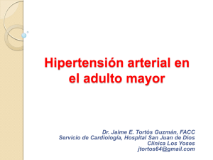 Hipertensión arterial en el adulto mayor