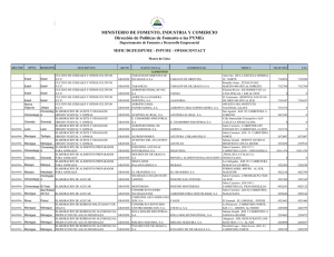 MINISTERIO DE FOMENTO, INDUSTRIA Y COMERCIO