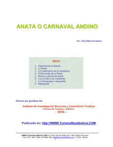 Anata o Carnaval Andino