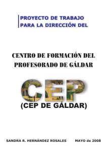 Proyecto para la dirección del CEP de Gáldar