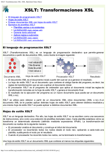 XSLT: Transformaciones XSL. XML. Bartolomé Sintes Marco