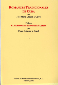 romances tradicionales de cuba - Frente de Afirmación Hispanista