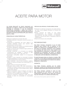 ACEITE PARA MOTOR