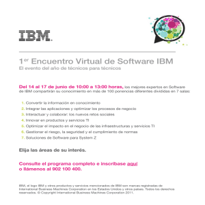 1er Encuentro Virtual de Software IBM