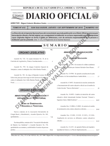 01 - Diario Oficial de la República de El Salvador