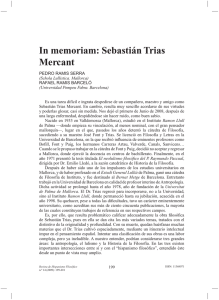 In memoriam: Sebastián Trias Mercant