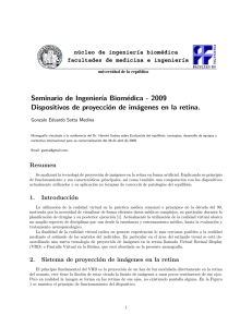 Dispositivos de proyección de imágenes en la retina