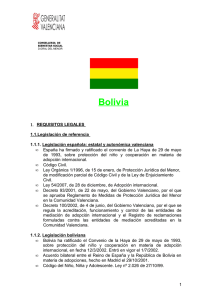Bolivia - Conselleria de Bienestar Social