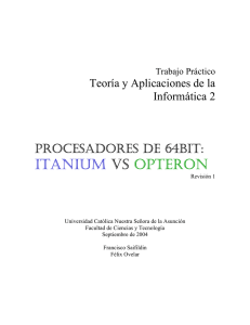 itanium vs opteron