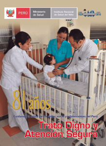 Revista del INSN - INSN Instituto Nacional de Salud del Niño