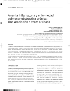 Anemia inflamatoria y enfermedad pulmonar obstructiva crónica