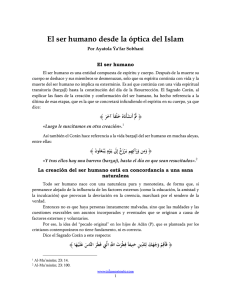 El ser humano desde la óptica del Islam